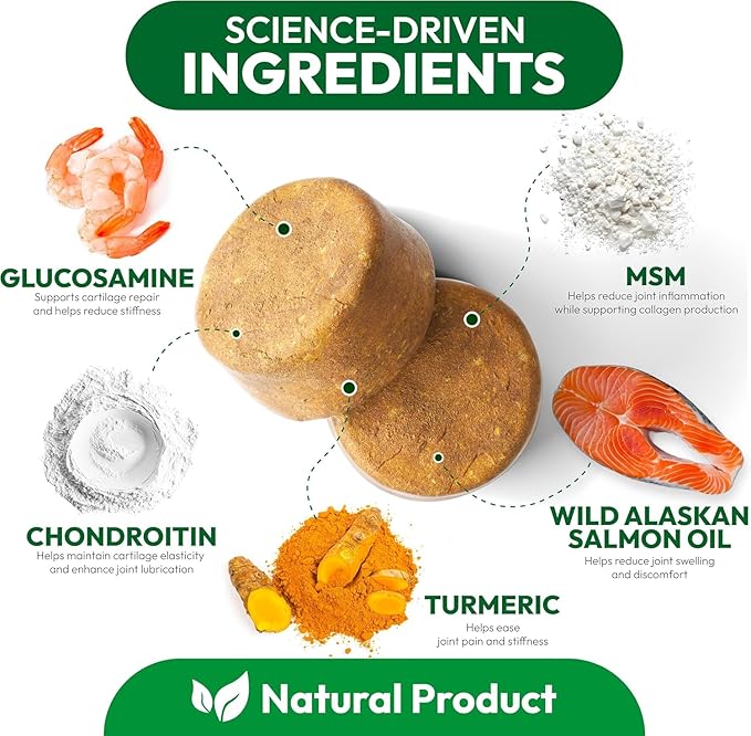 (2 Pack) Glucosamine for Dogs - 340 Mobility Chews - Advanced Hip and Joint Supplement for Dogs - Glucosamine Chondroitin - MSM - Joint Pain Relief - Made in USA