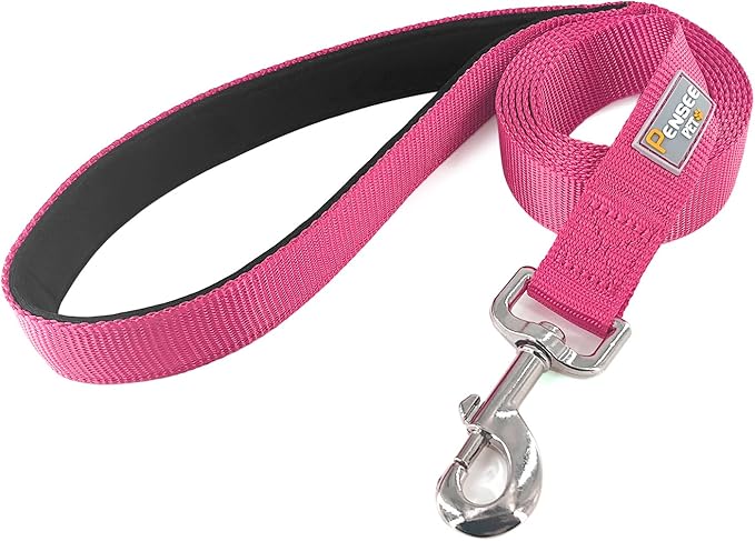 Basic Dog Leashes 6 FT Padded Handle Nylon Dogs Leashes for Small Dogs Hot Pink