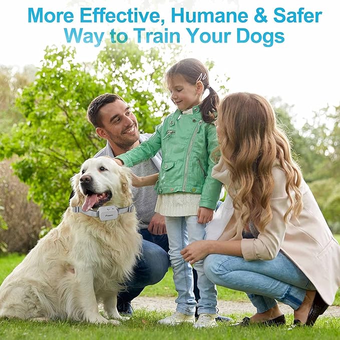 Citronella Dog Training Collar with Remote, Spray/Vibration/Beep, 3 Modes & 3 Spray Levels Humane Citronella Bark Collar, No Shock Rechargeable, 1000ft Range, Only Works with Remote