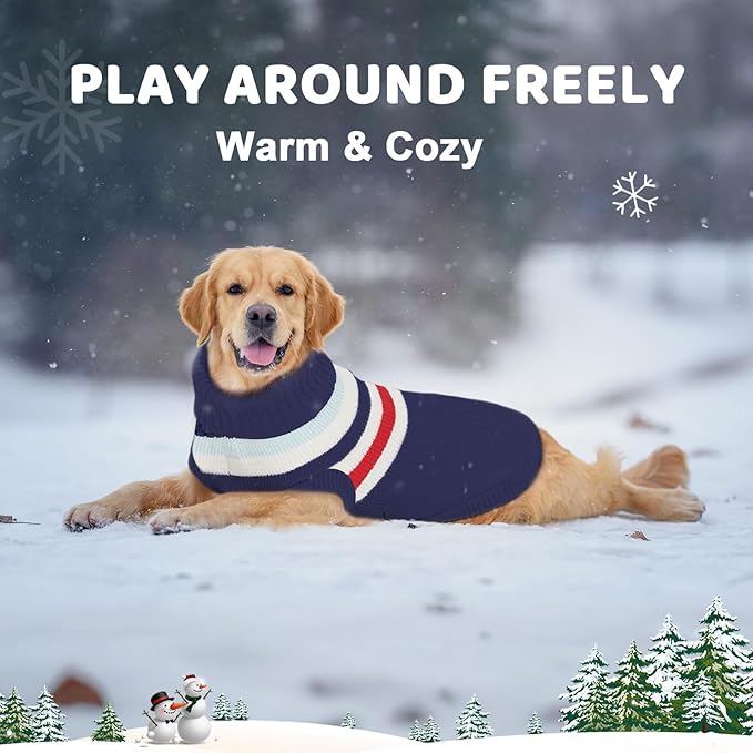 Dog Sweater Small Winter Clothes Sweaters pet Warm Puppy Medium Fleece Soft Turtleneck Pullover Large Girl Frenchie Clothes Puppy Clothes for Small Dogs Girl