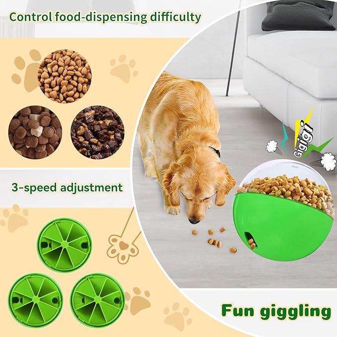 Treat Dispensing Dog Toys - Interactive Puzzle & Slow Feeder Ball for Small, Medium & Large Dogs