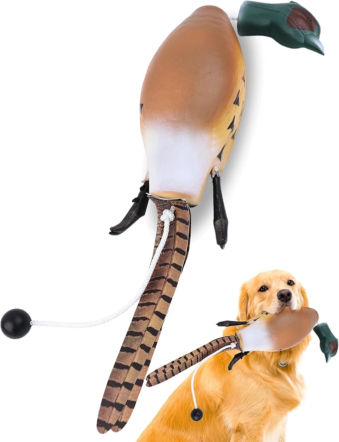 Pheasant Dummy Bumper Toys for Hunting Retriever Dog Training, Training Dummy with Floating and Tear-Resistant Design for Water and Land Retrieval Training