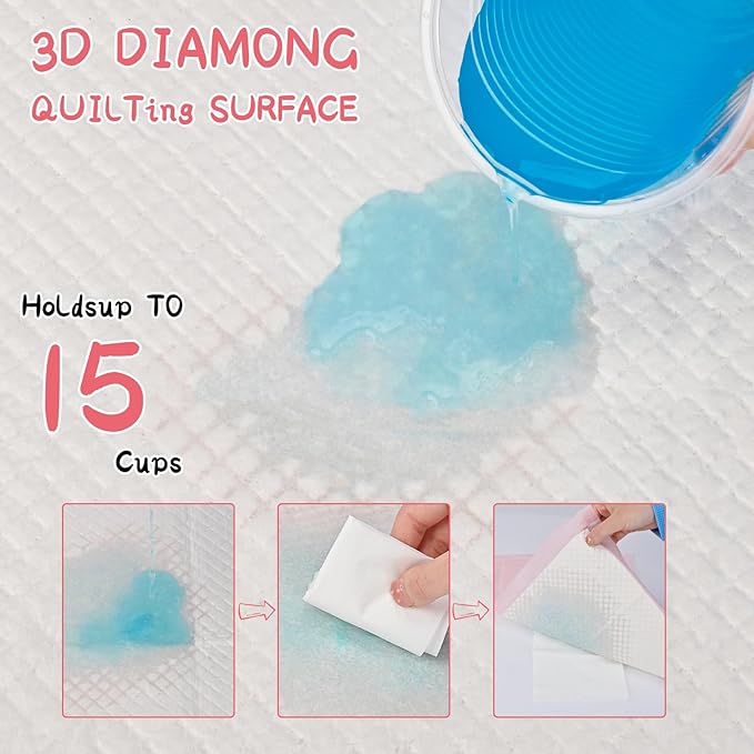 100 Count Cat Litter Pads for Tidy Cats Breeze Litter System 16.9 x 11.4 Inch Lavender Scented Cat Pad Refills Super Absorbent Quick-Dry Pee Pads for Cats (Pink)