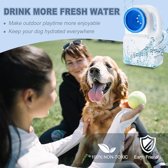 2 Pcs 3 Quart Dog Travel Water Bowl Portable Pet No Spill Water Bowl for Pet Dispenser for Small Large Dogs Cats Camping Hiking