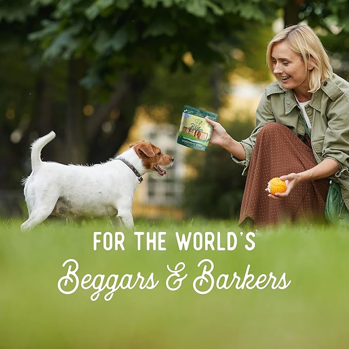 Beg & Barker Chicken, Pork, & Turkey Jerky for Dogs (4 oz, Pack of 3) - Dog Training Treats - Natural Dog Treats Made in The USA - Grain Free, Diabetic-Friendly, High Protein, Sugar-Free…