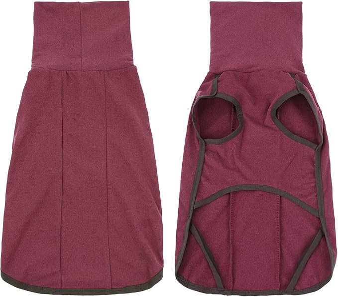 Dog Sweater Pullover Cold Weather Vest for Dogs Dog Sweatshirt & Jacket for Indoor and Outdoor Use (X-Large, Wine red)