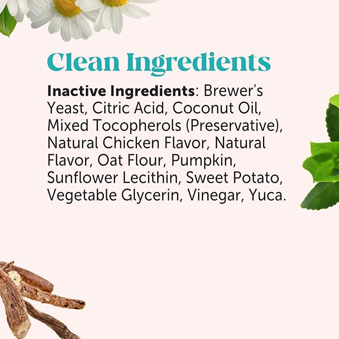 Natural Hemp Calming Chews for Dogs - Calming Aid Supplement for Occasional Anxiousness with Valerian Root, Chamomile, + Magnesium - Stress, Separation & Thunder Support - (Chicken, 180 Count)