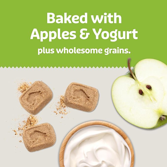 Blue Buffalo Health Bars Mini Crunchy Dog Biscuits, Oven-Baked with Natural Ingredients, Apples & Yogurt, 32-oz Bag