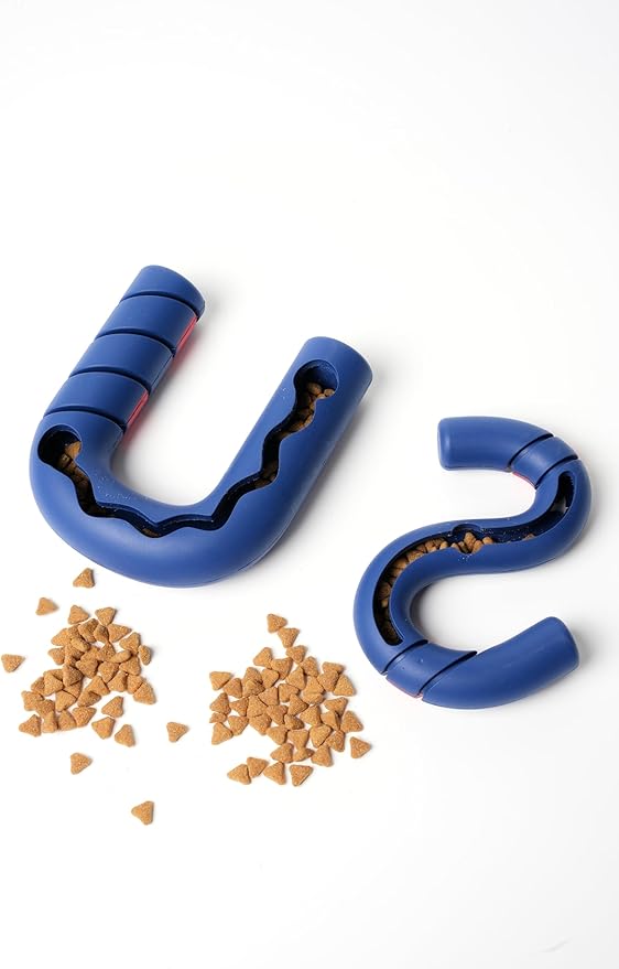 American Playtime Dog Chew Toy, Red 6" in 2 Pack Interactive Outdoors Toys for Aggressive Chewers for Treat-Filling Capabilities and Tug of War Dog Toy, Tough Toys for Medium,Large Dogs