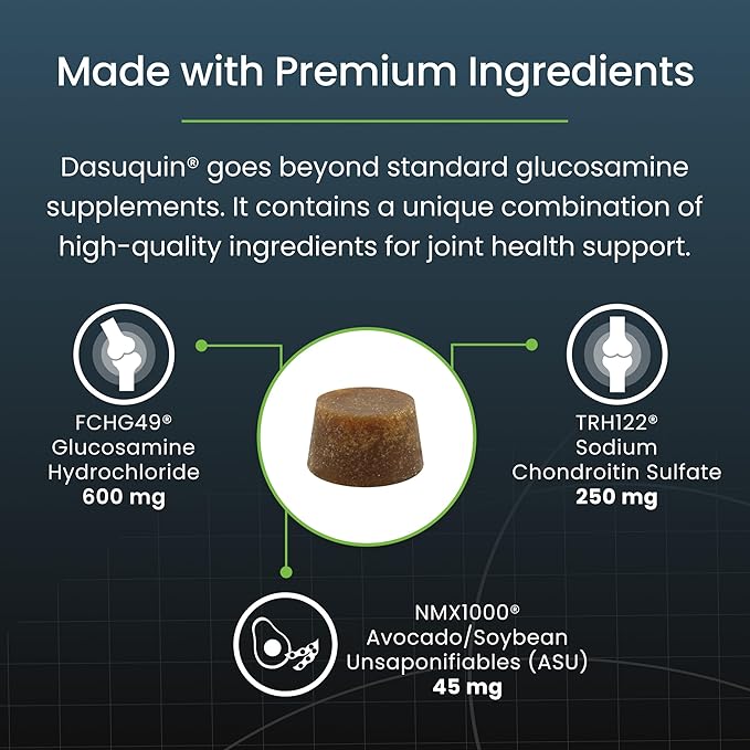 Nutramax Dasuquin for Small to Medium Dogs, Joint Health Supplement, Contains Glucosamine for Dogs, Plus Chondroitin, ASU and More, Supports Healthy Joints, Soft Chews, 84 Count