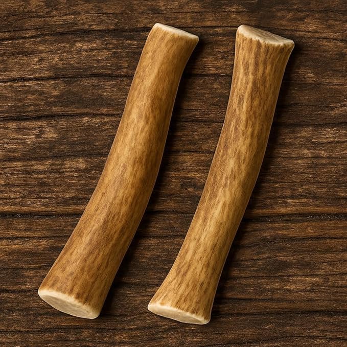 WhiteTail Naturals - Deer Antlers for Dogs - (Medium Whole- 2 Pack) - All Natural Antler Dog Chew - Naturally Shed, Long Lasting Chew Bone, Crafted in Texas
