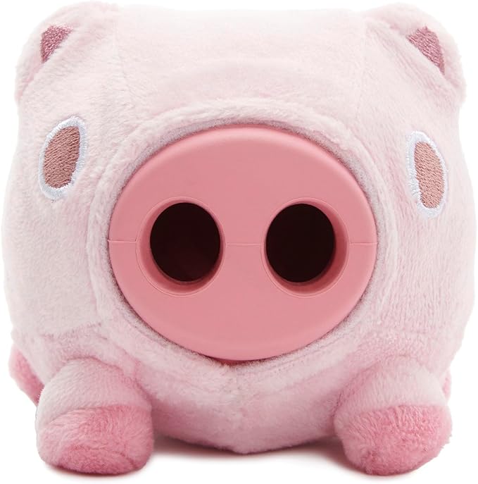 Barkbox Hambone Super Chewer Tough Dog Chew Toy for Aggressive Chewers, Plush Cover with Rubber Core - 2 Toys in 1 – Two Layer Treat Dispensing Dog Toy for Large Dogs