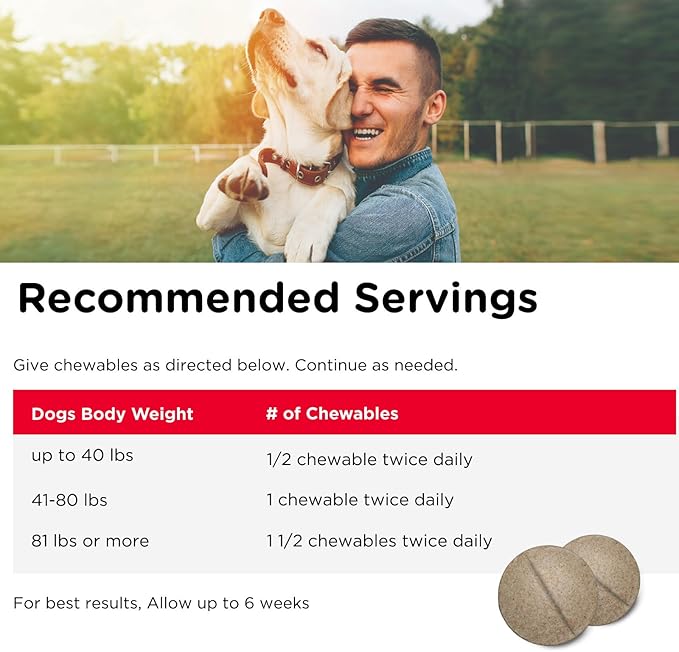 Nutri-Vet Hip & Joint Chewable Dog Supplements - Formulated with Glucosamine & Chondroitin for Dogs - 90 Count (Pack of 2)