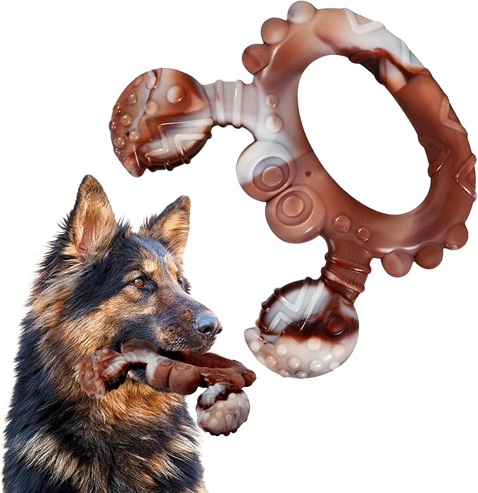 Indestructible Dog Toys for Aggressive Chewers, Tough and Durable Chew Toys for Large Medium Dogs, Interactive Dog Chew Toys to Keep Them Busy (D Crab)