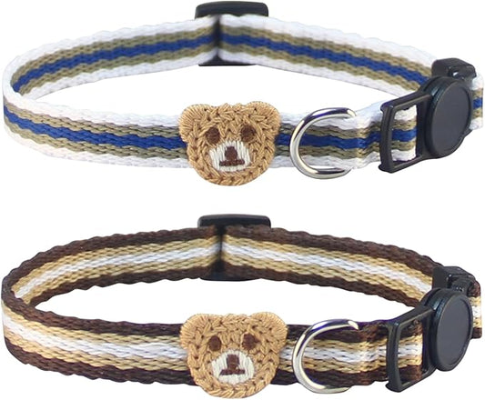 Yizepet Cat Collars, Breakaway Kitten Collar, Cute Kitty Collar in 2 Pack, Pet Supplies Accessories