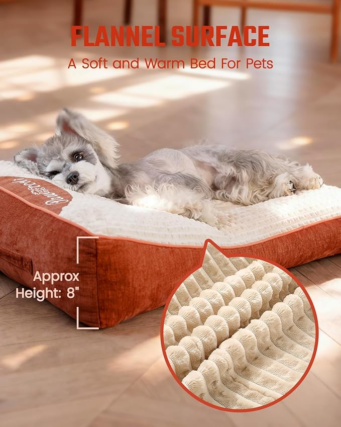 Orthopedic Dog Bed,Cat Beds for Indoor Cats - Comfy Flat Puppy Beds with Removable Washable Cover, Small Dog Bed, Pet Mat Suitable for Pet Up to 30 lbs(30''×20''×5'')