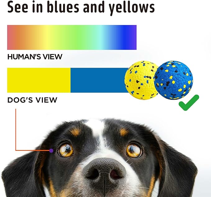 Dog Balls Upgraded Dog Tennis Balls for Aggressive Chewers, 5.3'' Indestructible Tennis Ball, More Bite-Proof Chew Toys, Long-Lasting Teething Ball for Puppies Small Medium Large Dogs