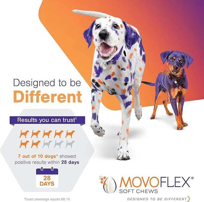 MOVOFLEX Soft Chews Hip and Joint Support Supplement for Large Dogs - 120 Count By Virbac