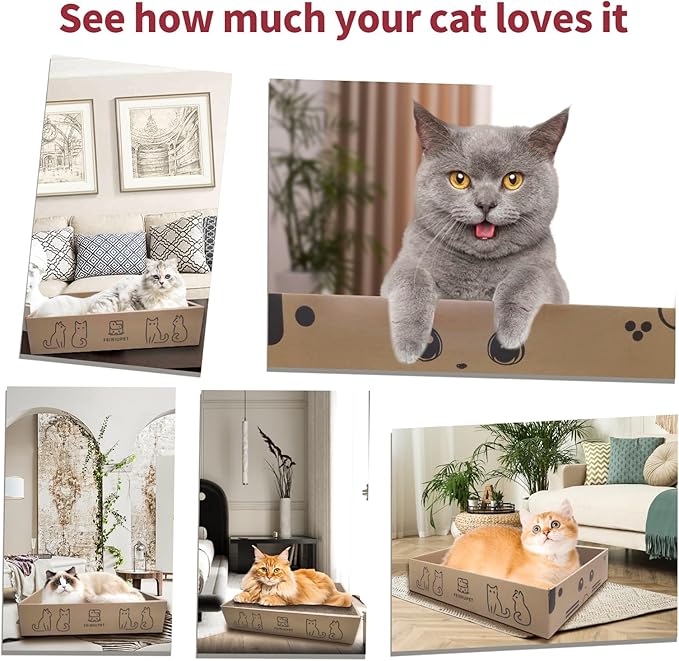 Refill Cat Scratching Board, 2 Packs Cat Scratch Pad, Double-Sided Design Cat Scratching Board for Cats to Playing and Sleeping