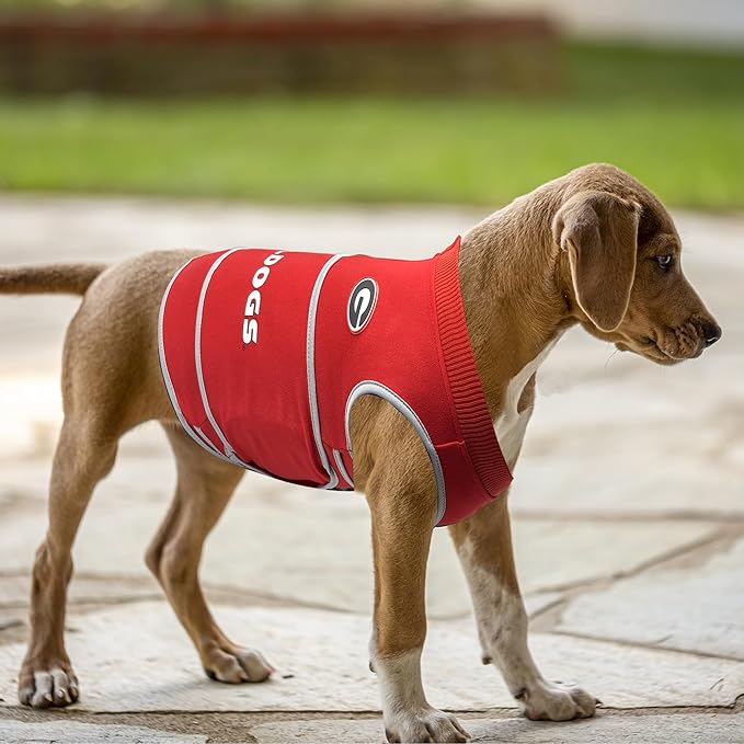 NCAA Georgia Bulldogs Dog Anxiety Calming Shirt Soothing Vest, for Dogs/Cats with Anxiety, Fears, Fireworks, Loud Noises, Dark, Lonely Keeps Dogs Calm & Feeling Safe, Relaxing Jacket, Small