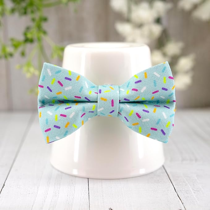 Ultra Joys Breakaway Cat Collar - Boy & Girl Kittens - Bell & Bowtie Birthday Small