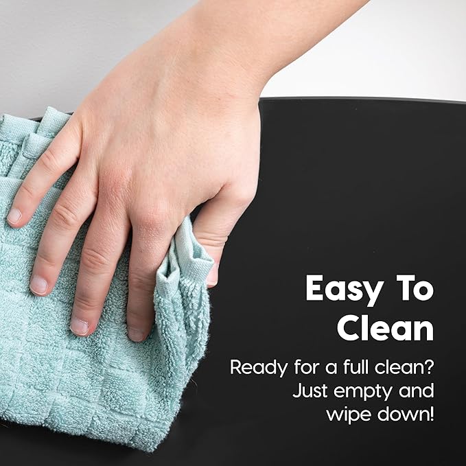 IRIS USA Cat Litter Box, Large Top Entry with Litter Catching Lid and Scoop, Dog Proof, Cat Box Enclosure, Black/Gray