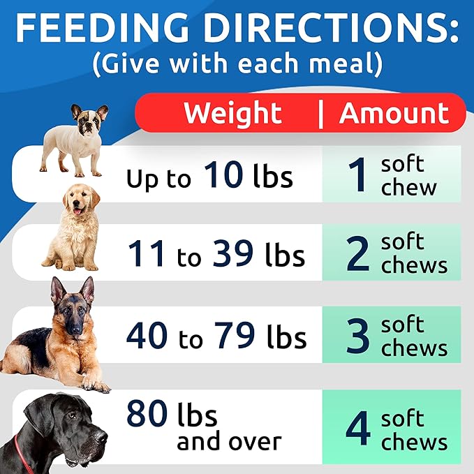 Glucosamine Chondroitin Dog Hip & Joint Supplement - Joint Pain Relief - Hip & Joint Chews for Dogs - Joint Support Large Breed - Senior Doggie Vitamin Pills Joint Health - (240 Treats - Peanut Butte)
