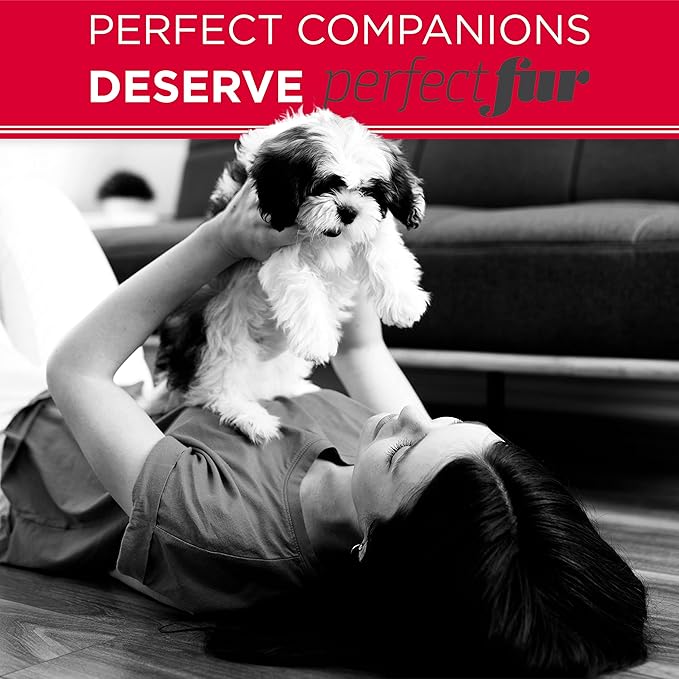 TropiClean Perfect Fur Detangling Dog Shampoo for Breeds with Long Fur, Natural Moisturizing Shampoo, Puppy Safe, For Yorkies and Shih Tzus, 16oz.