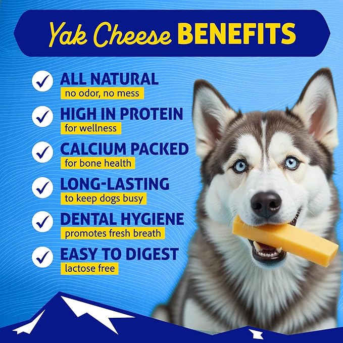 Himalayan Dog Chew Original Yak Cheese Chew, 3 Small Sticks, 1.1 oz, Gluten Free, Healthy Treats, Grain & Lactose Free 100% Natural, Long Lasting for Dogs Under 15 lbs