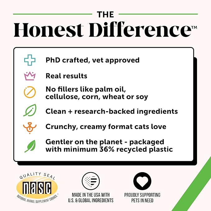 Cat Hairball Support Crunchy & Creamy Chews, Hairball Remedy Cat Treats, Furball Treatment, Supports Skin & Coat, Digestion, Vitamins & Hairball Medicine, Chicken (90-Day Supply)