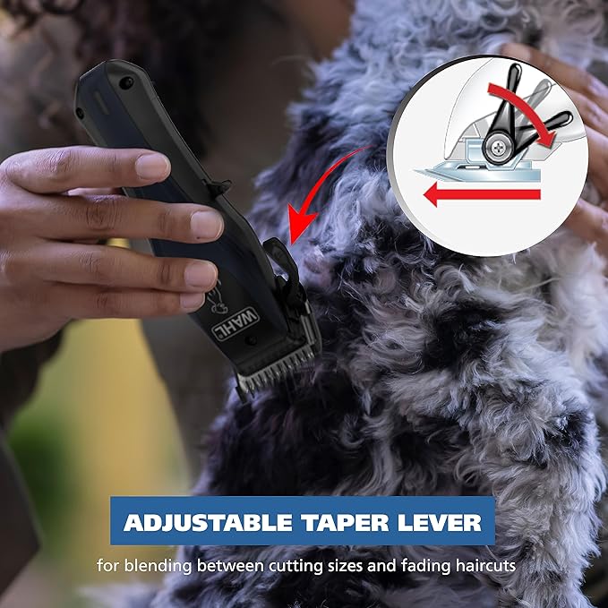 Wahl Power Pro Lithium Ion Rechargeable Cordless Dog Grooming Kit - Heavy Duty Cordless Electric Dog Clippers for Grooming The Thickest Coats - Model 3024675