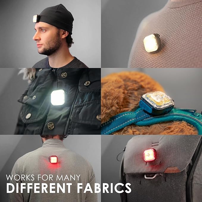 Apace Vision MEOLIGHT PRO 500 Lumen Light for Running, Dogs, Walking - Wearable Flashlight Chest LED Safety Light for Dog Collars, Bike Tail Lights, Hiking, Camping - Reflective Accessories