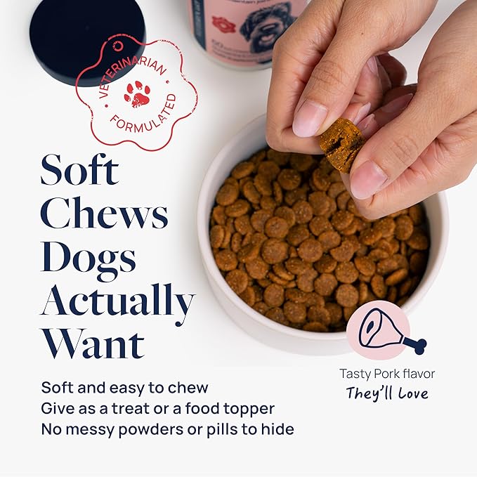 Veterinary Formula Smart Vitality Hip & Joint Supplement for Dogs with Glucosamine – Dog Joint Support, Dog Supplements for Mobility & Flexibility, 60ct