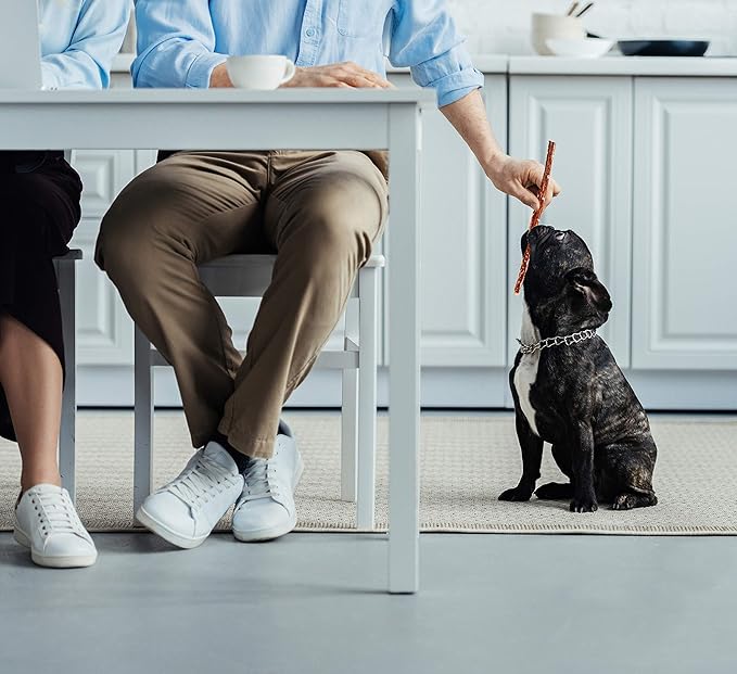 hotspot pets Beef Esophagus Dog Treats Grass Fed with No Added Hormone & Antibiotic All Natural Jerky Dog Treats - (12 Inch - 1 Pound Bag) Dog Chews Rich in Glucosamine & Chondroitin for Joint Health