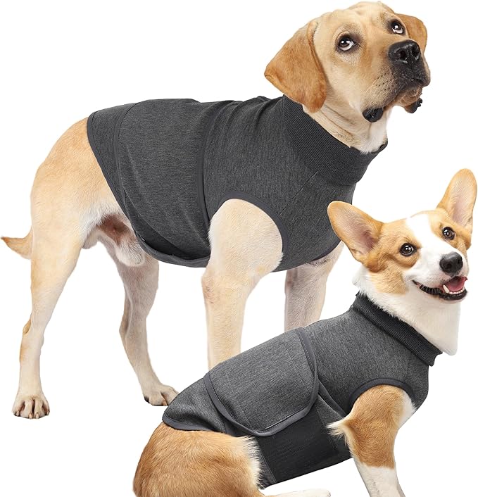 Dog Anxiety Vest, Skin-Friendly Thunder Jacket for Dogs, Dog Calming Shirt for Thunder, Fireworks, Vet Visits and Separation - Keep Pet Calm Without Medicine & Training, Anti Anxiety for Dogs