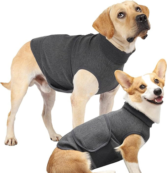 Dog Anxiety Vest, Skin-Friendly Thunder Jacket for Dogs, Dog Calming Shirt for Thunder, Fireworks, Vet Visits and Separation - Keep Pet Calm Without Medicine & Training, Anti Anxiety for Dogs