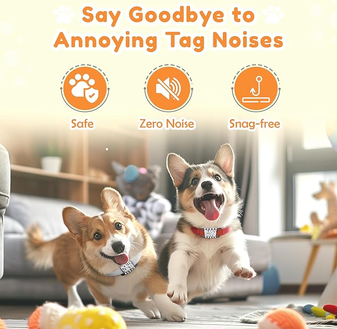 Personalized Silicone Dog Tag Personalized for Pets Custom Pet Name Tags