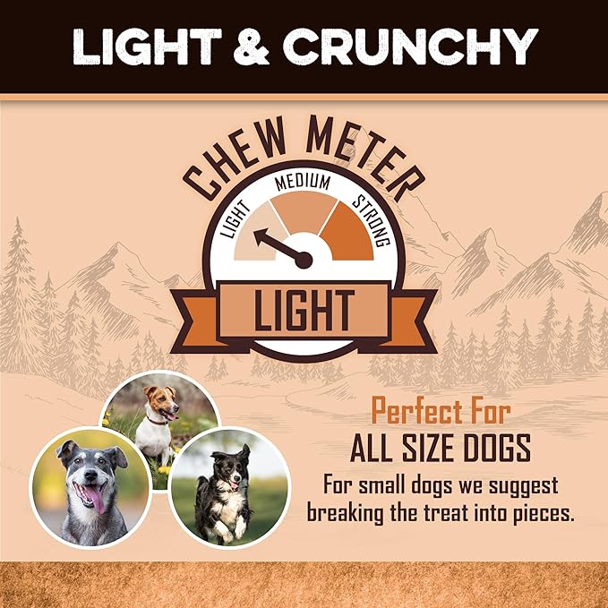 BRUTUS & BARNABY Beef Lung Fillets for Dogs – 100% USA-Sourced Single Ingredient Dog Treat – High Protein, Healthy, All-Natural Dog Chews – Grain-Free, No Additives, (16oz) – Made in The USA