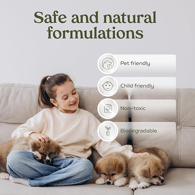 PAWFUME Stain & Pet Urine Odor Eliminator, 4-Pack – Removes Impurities in Seconds – Enzymatic Formula, Quick-Dry Action, & Eco-Friendly Ingredients – Upholstery, Fabrics, and Carpet Cleaner Spray