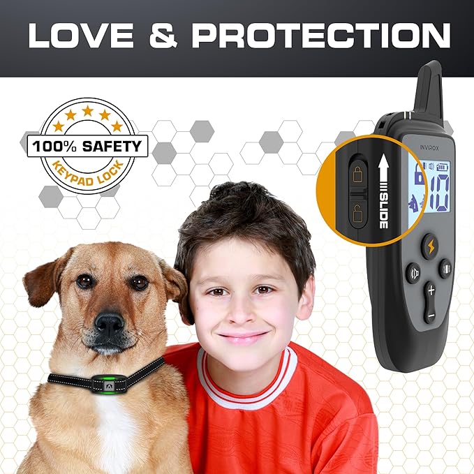 INVIROX Dog Training Collar [2026 Edition] 123 Levels 1100yd Range E Collar for Dogs Training 100% Waterproof Rechargeable, Dog Shock Collar with Remote Control
