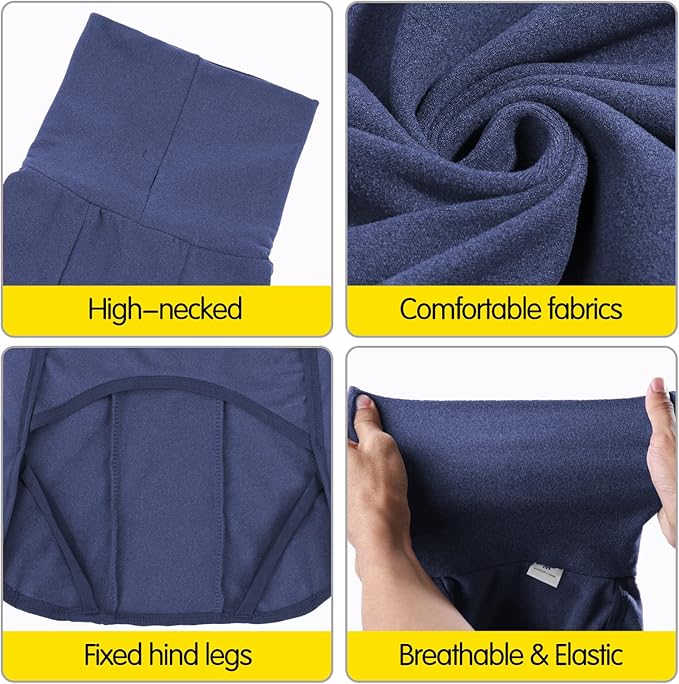 Dog Sweater Pullover Cold Weather Vest for Dogs Dog Sweatshirt & Jacket for Indoor and Outdoor Use (XX-Large, Navy Blue)