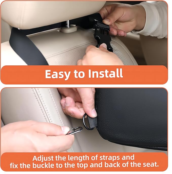 Dog Car Seat for Small Dogs Under 13 lbs (6kg), Deluxe Dog Booster Car Seat with Durable Belt and Buckles, Portable and Soft Pet Booster Seat, Black