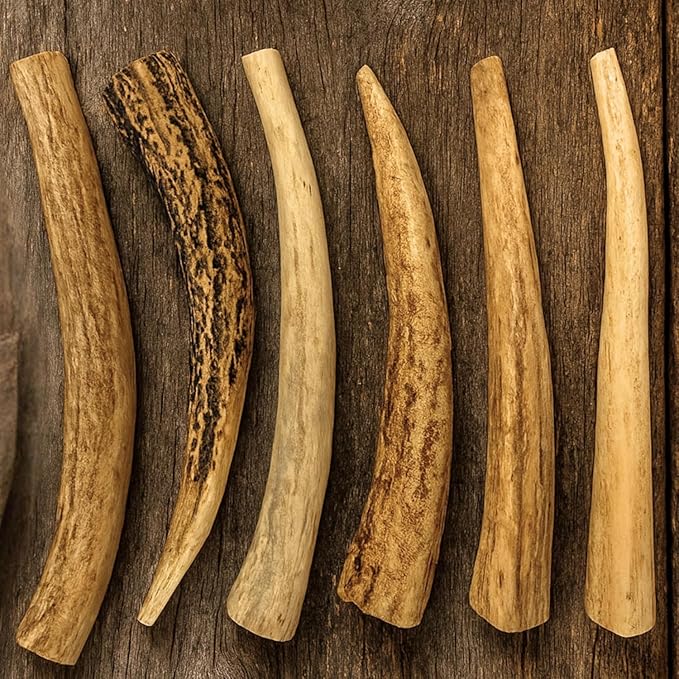 WhiteTail Naturals - Antlers for Extra Small Dogs (6 Pack) Deer Antler Dog Chew Bones for Extra Small Aggressive Chewers - Long Lasting Horn Chew Toys - Naturally Shed