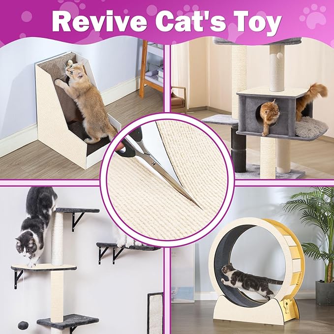 Anti Cat Scratch Couch Furniture Protector, 78.7x15.8 Wall Corner Scratcher Pads Mat, DIY Climbing Scratching Carpet Post Board Replacement