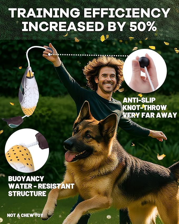 Duck Dummy Bumper Toys for Hunting Retriever Dog Training, Training Dummy with Floating and Tear-Resistant Design for Water and Land Retrieval Training