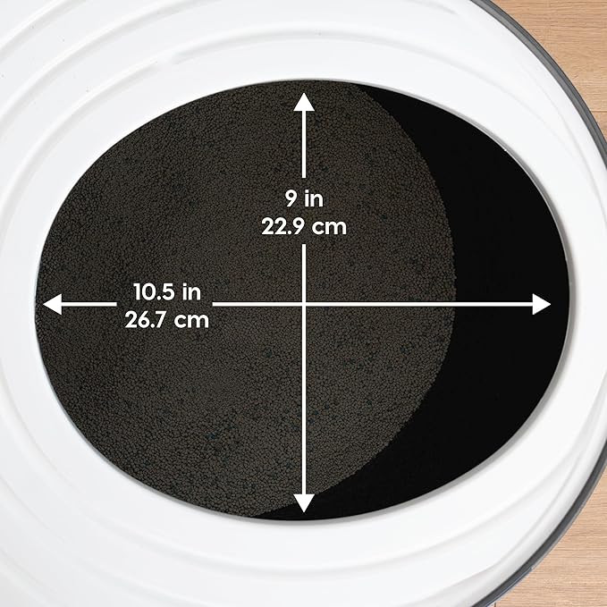 IRIS USA Cat Litter Box, Large Top Entry with Litter Catching Lid and Scoop, Dog Proof, Cat Box Enclosure, Dark Gray/White