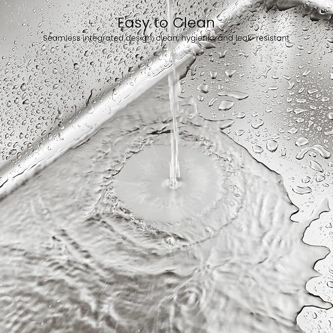 Stainless Steel Litter Box 11.8'' High Sides, XL Metal Cat Litter Box with Curved Low Entry, Cat Litter Pan for Big & Multiple Cats, Pet Toliet with Handy Wheels for Easy Moving