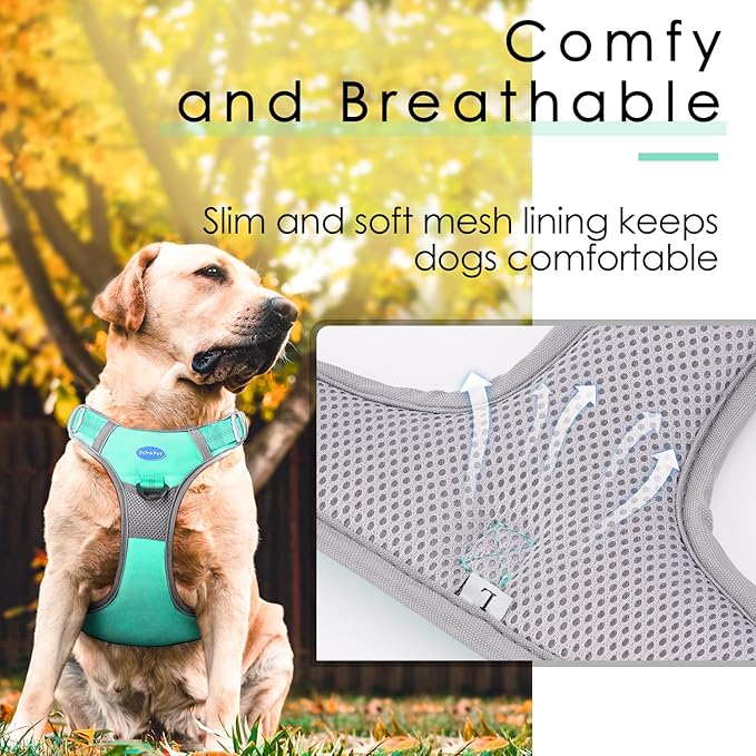 ThinkPet No Pull Harness Breathable Sport Vest with Handle-Dog Harnesses Reflective Adjustable for Medium Large Dogs