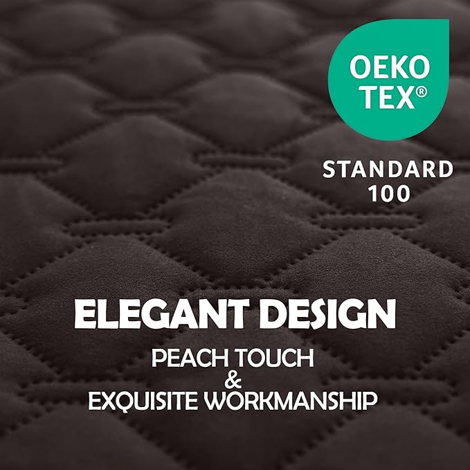 gogobunny 100% Double Sided Waterproof Dog Blanket Soft Pet Bed Cover Reversible Protect Furniture Couch Sofa Car for Puppy Large Dog Cat (Dark Coffee/Light Coffee, 40x50 Inch (Pack of 1))