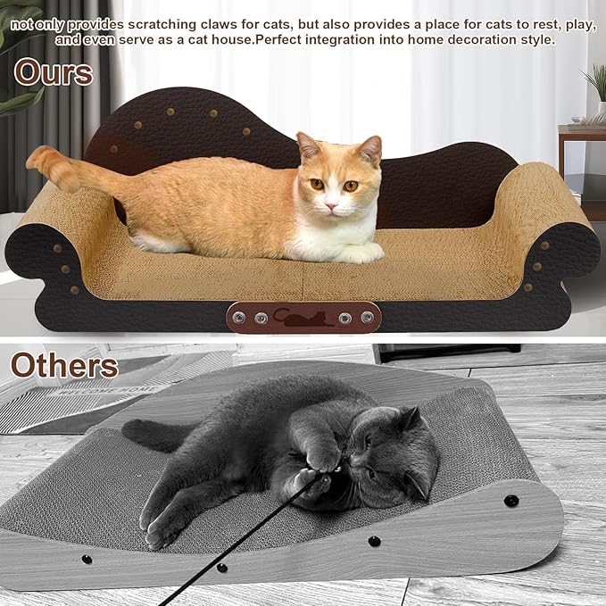 Cat Scratcher Couch Cat Scratching Bed Large Cat Scratcher Bed Cat Lounge Bed Scratching Pad for Indoor Cats